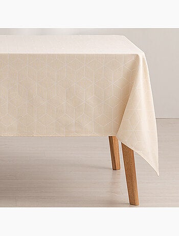 Nappe antitache avec tissu texturé, motif géométrique - Gamusi.