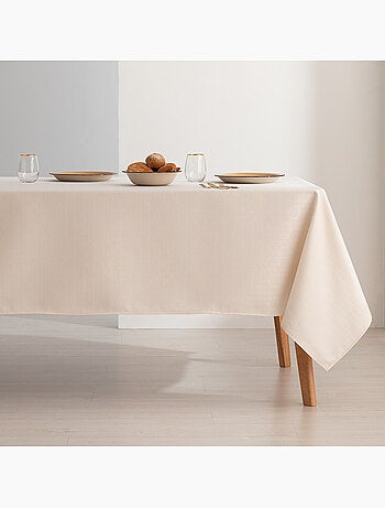 Nappe antitache avec tissu texturé, motif nid d'abeille - Gamusi.