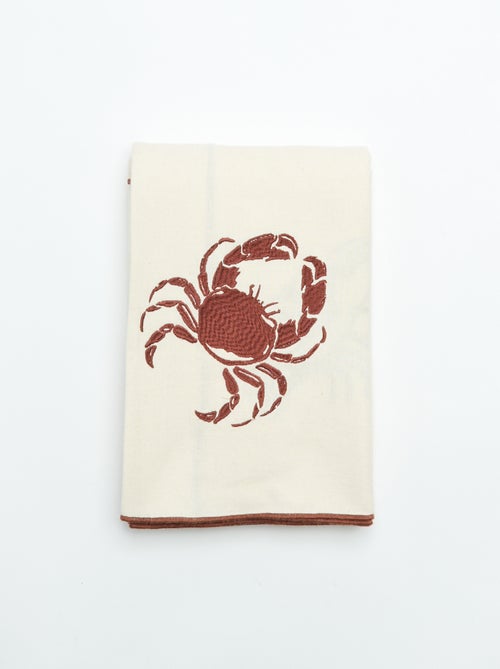 Nappe avec crabe brodé - Kiabi
