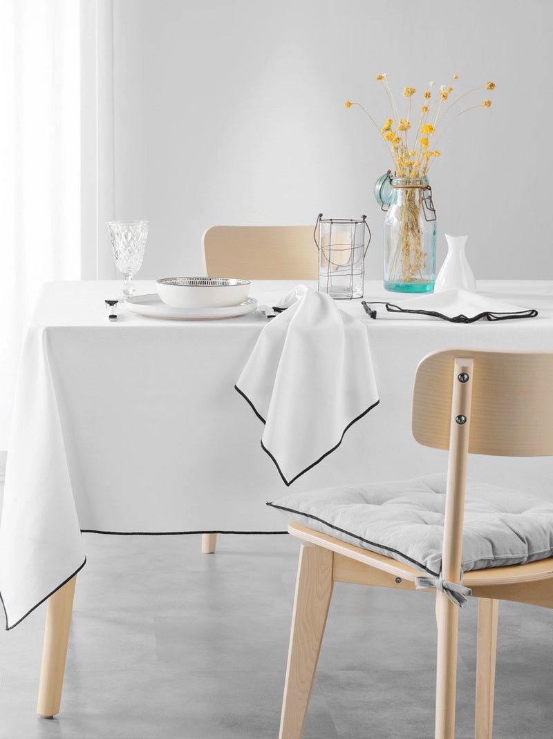 Nappe bourdonnée en coton recyclé Blanc - Kiabi