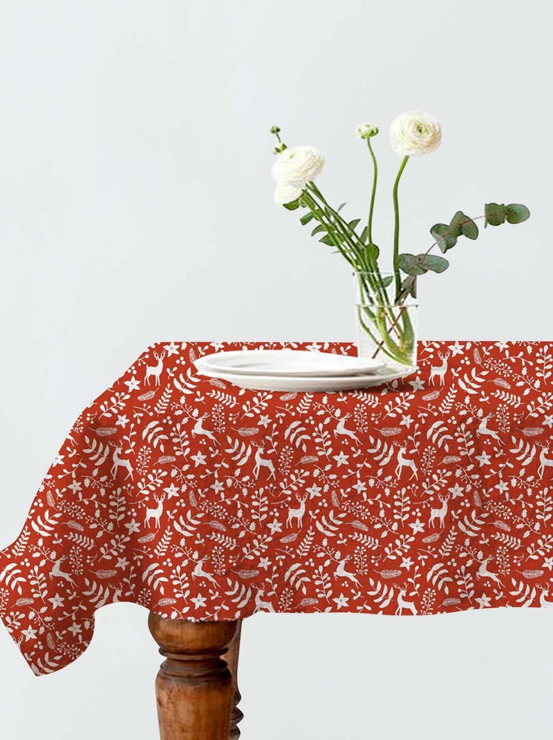 Nappe de Noël 140x240 cm Rouge - Kiabi