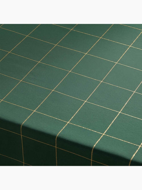 Nappe de noël en coton à carreaux avec fil lurex en relief - gamusi. - Kiabi Nappe de noël en coton à carreaux avec fil lurex en relief - gamusi. - Kiabi
