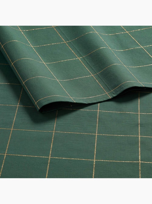 Nappe de noël en coton à carreaux avec fil lurex en relief - gamusi. - Kiabi Nappe de noël en coton à carreaux avec fil lurex en relief - gamusi. - Kiabi