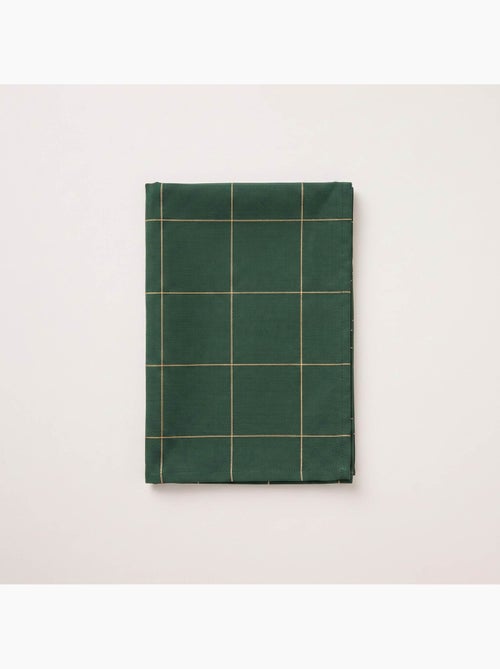 Nappe de noël en coton à carreaux avec fil lurex en relief - gamusi. - Kiabi Nappe de noël en coton à carreaux avec fil lurex en relief - gamusi. - Kiabi