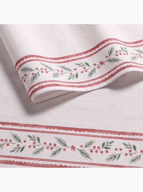 Nappe de noël imperméable avec bordure de houx - gamusi. - Kiabi Nappe de noël imperméable avec bordure de houx - gamusi. - Kiabi