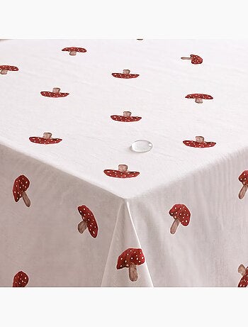 Nappe de noël imperméable avec imprimé champignons - gamusi.
