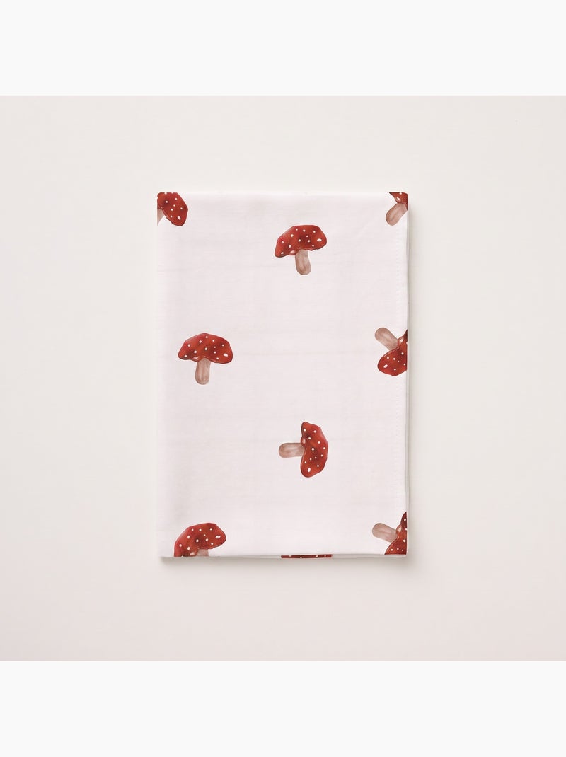 Nappe de noël imperméable avec imprimé champignons - gamusi. Blanc - Kiabi