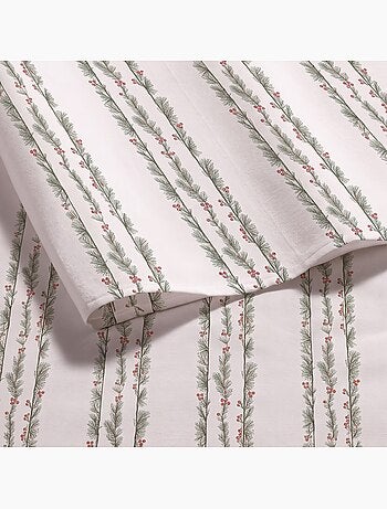 Nappe de noël imperméable avec imprimé de guirlandes de houx - gamusi.