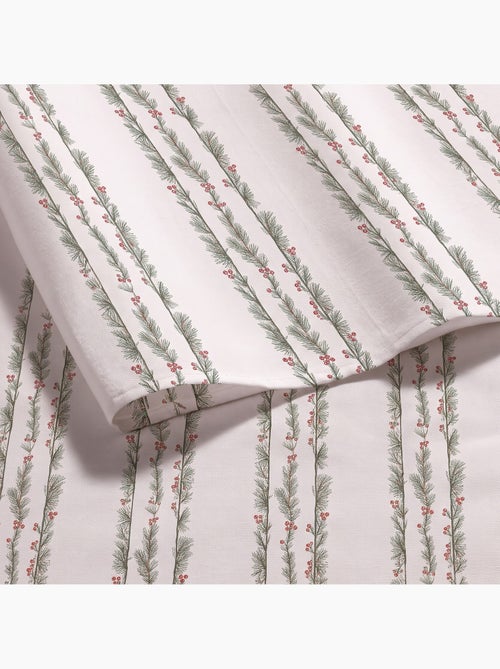 Nappe de noël imperméable avec imprimé de guirlandes de houx - gamusi. - Kiabi Nappe de noël imperméable avec imprimé de guirlandes de houx - gamusi. - Kiabi