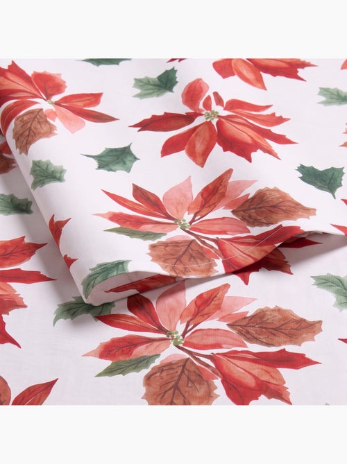 Nappe de noël imperméable avec imprimé poinsettia - gamusi. - Kiabi Nappe de noël imperméable avec imprimé poinsettia - gamusi. - Kiabi