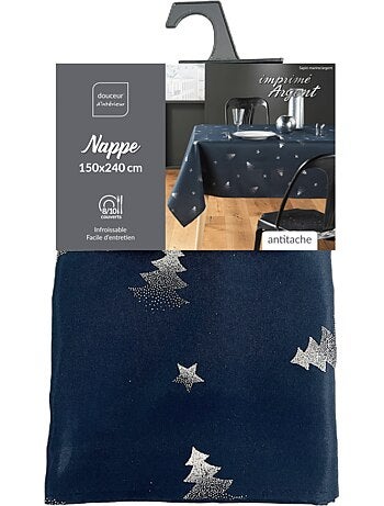 Nappe de Noël Sapin argenté