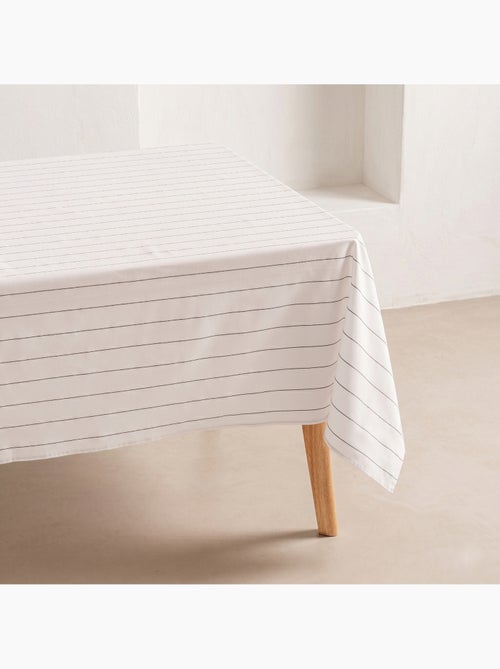 Nappe en coton à rayures, fil teint en relief - Gamusi. - Kiabi