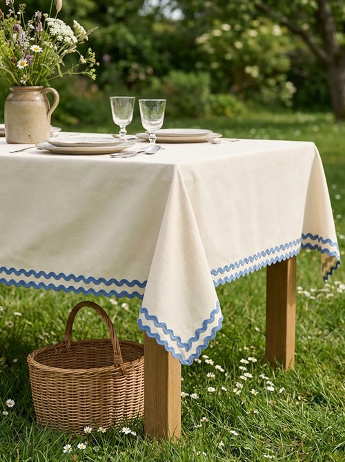 Nappe en lin mélangé (150x150 cm) - Kiabi Home - Kiabi