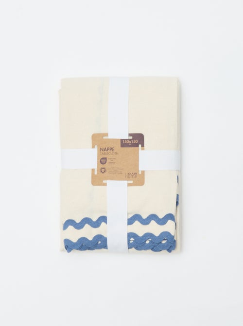 Nappe en lin mélangé (150x150 cm) - Kiabi Home - Kiabi