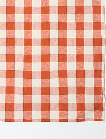 Nappe imprimé à carreaux 150 x 300 cm - Kiabi Home