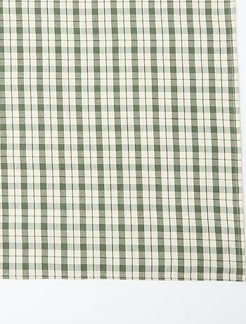 Nappe imprimée à carreaux 150 x 150 cm - Kiabi Home