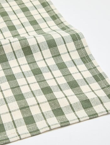 Nappe imprimée à carreaux 150 x 200 cm - Kiabi Home