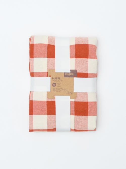 Nappe imprimée à carreaux (150x200 cm) - Kiabi Home - Kiabi