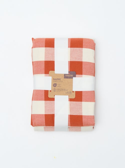 Nappe imprimée à carreaux (150x250 cm) - Kiabi Home - Kiabi