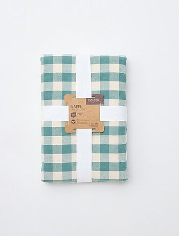 Nappe imprimée à carreaux