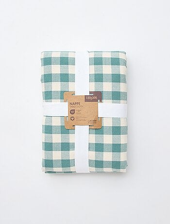 Nappe imprimée à carreaux
