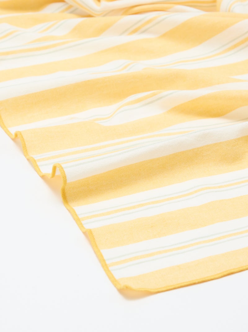 Nappe imprimée à carreaux Jaune - Kiabi