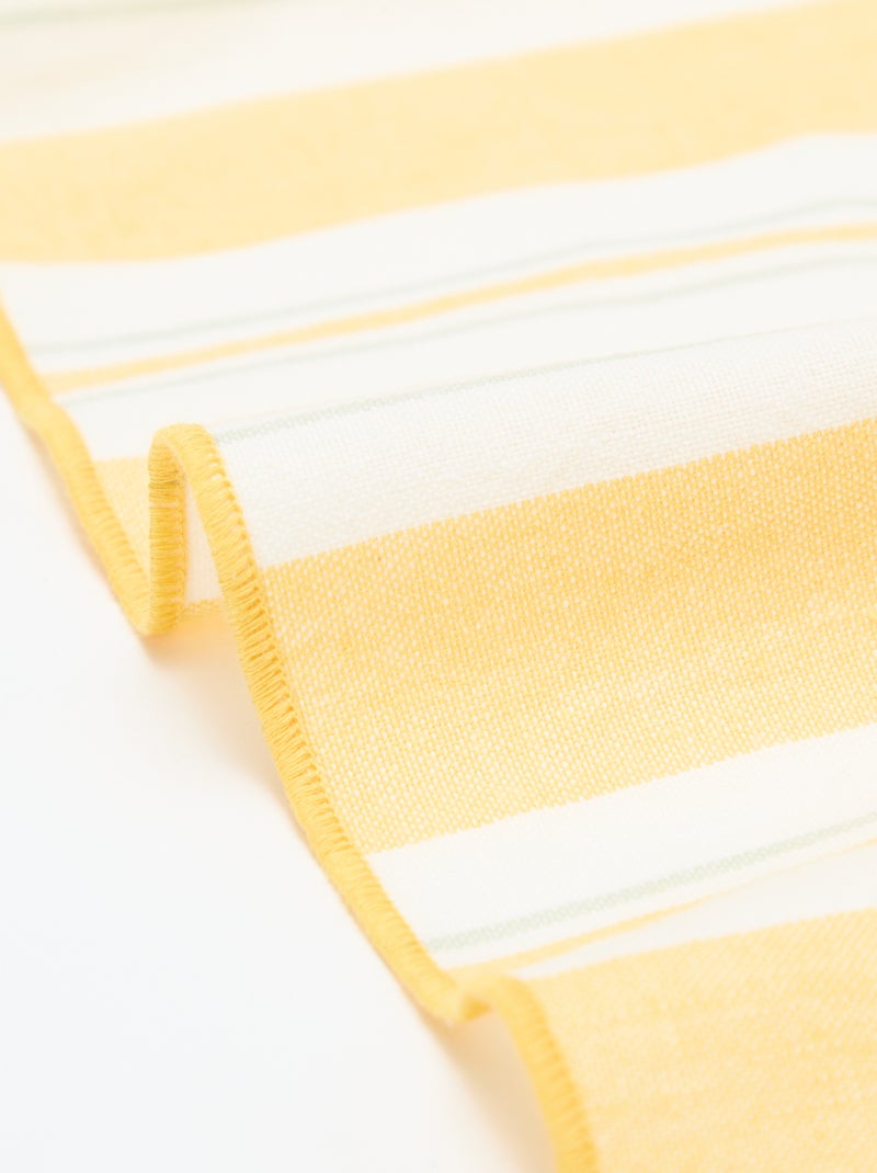 Nappe imprimée à carreaux Jaune - Kiabi