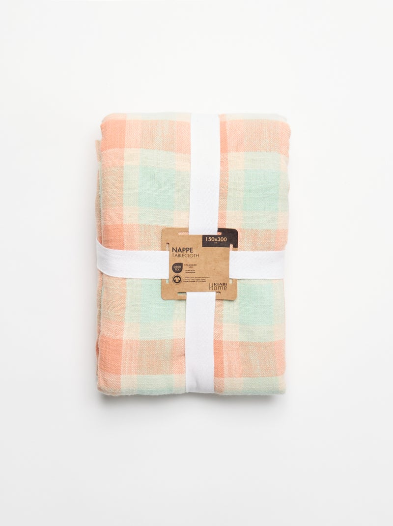 Nappe imprimée à carreaux Vert - Kiabi