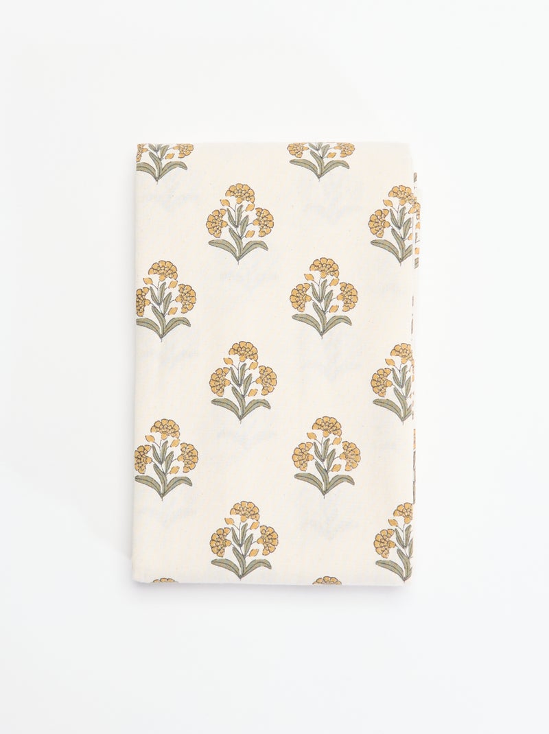 Nappe imprimée à fleurs 150x250 cm Vert - Kiabi