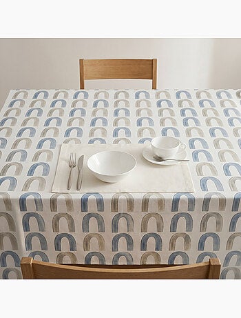 Nappe imprimée anti-taches style méditerranéen, motif Boho chic - Gamusi