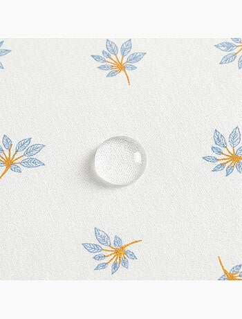 Nappe imprimée anti-taches style méditerranéen, motif floral - Gamusi