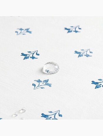 Nappe imprimée anti-taches style méditerranéen, motif floral - Gamusi