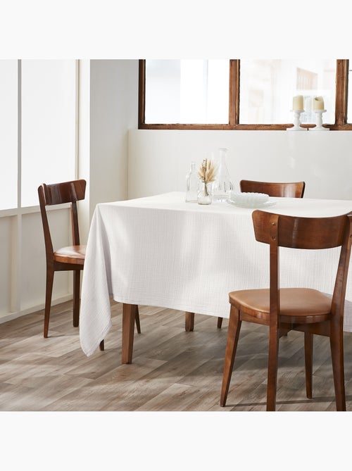 Nappe rectangle + 6 serviettes de table – double gaze de coton gaïa - Kiabi Nappe rectangle + 6 serviettes de table – double gaze de coton gaïa - Kiabi