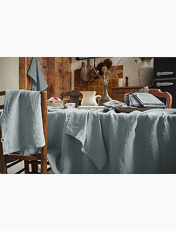 Nappe rectangle – lin lavé français luxe - soline