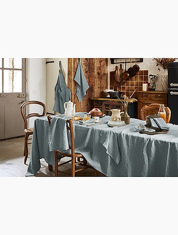 Nappe rectangle – lin lavé français luxe - soline