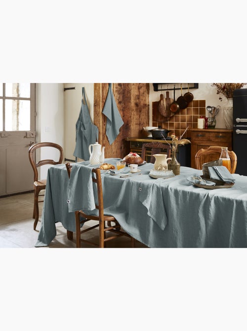 Nappe rectangle – lin lavé français luxe - soline - Kiabi Nappe rectangle – lin lavé français luxe - soline - Kiabi