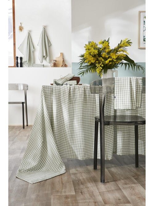 Nappe rectangulaire – double gaze de coton- carreaux vichy - vickie - Kiabi Nappe rectangulaire – double gaze de coton- carreaux vichy - vickie - Kiabi