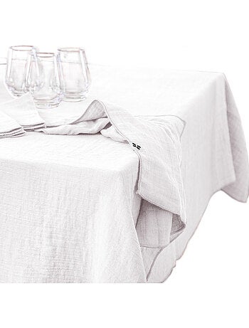 Nappe rectangulaire – double gaze de coton – gaïa