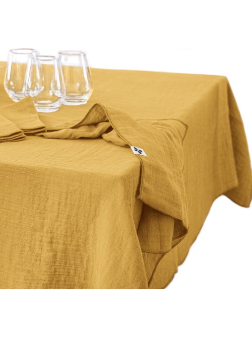 Nappe rectangulaire – double gaze de coton – gaïa - Kiabi Nappe rectangulaire – double gaze de coton – gaïa - Kiabi