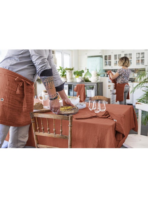 Nappe rectangulaire – double gaze de coton – gaïa - Kiabi Nappe rectangulaire – double gaze de coton – gaïa - Kiabi