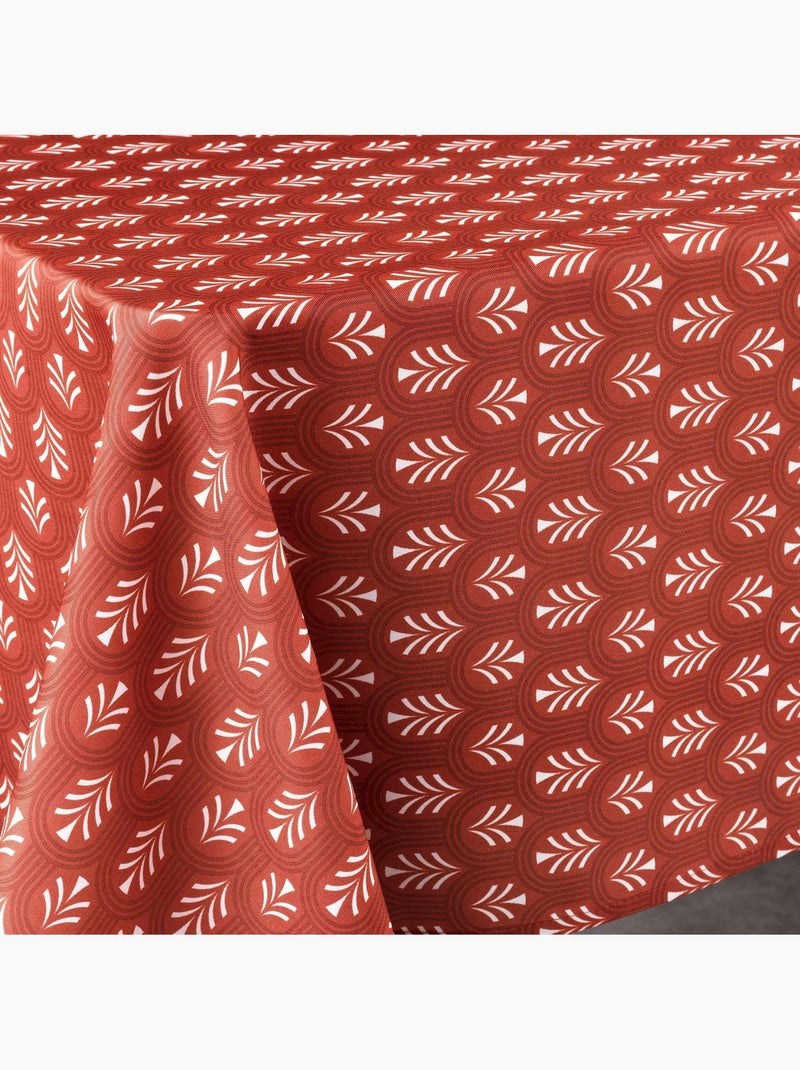 Nappe rectangulaire esprit nature Orange corail - Kiabi
