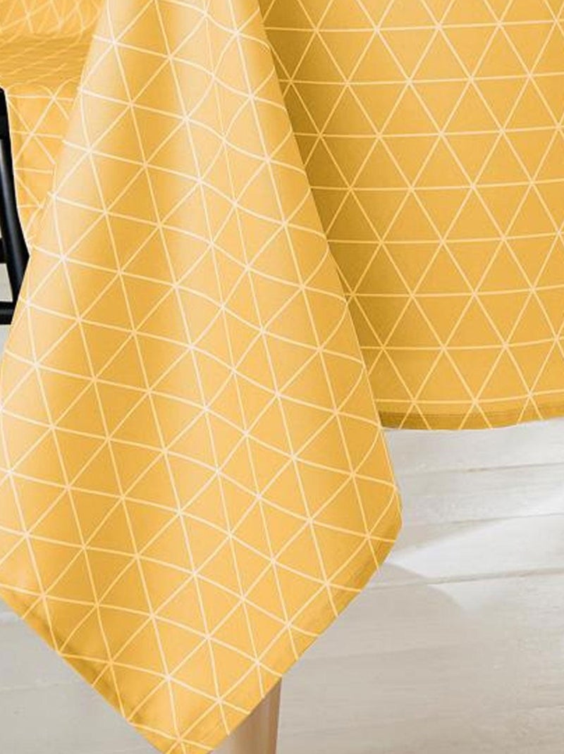Nappe Rectangulaire "Scandinave" Jaune - Kiabi