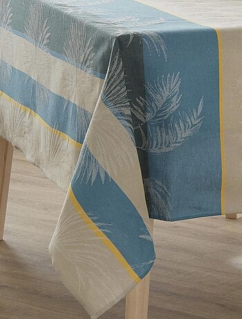 Nappe rectangulaire tropicale à jacquard enduit