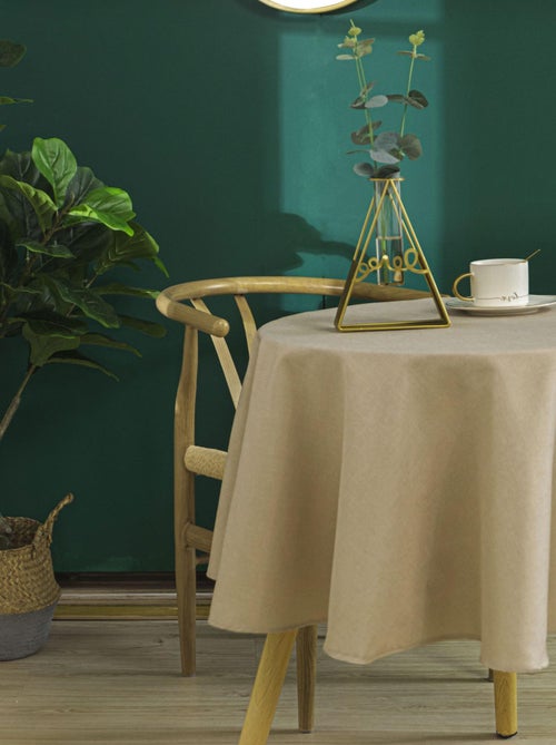 Nappe ronde infroissable et anti-tâches - Kiabi Nappe ronde infroissable et anti-tâches - Kiabi