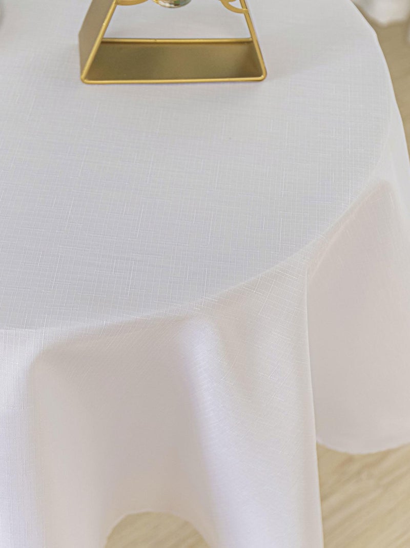 Nappe ronde infroissable et anti-tâches Blanc - Kiabi
