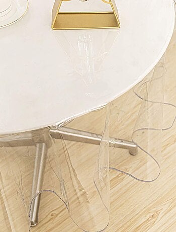 Nappe ronde transparente