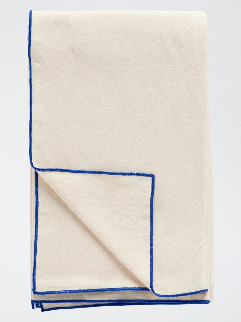 Nappe uni en coton BLEU - Kiabi