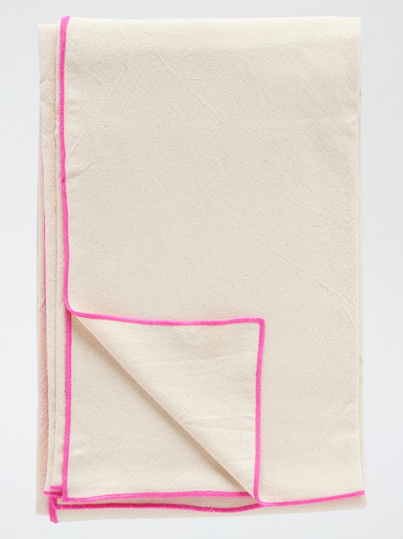 Nappe uni en coton ROSE - Kiabi