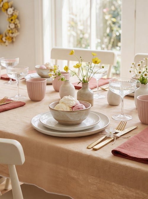 Nappe unie 150 x 150 cm en coton - Kiabi Home - Kiabi Nappe unie 150 x 150 cm en coton - Kiabi Home - Kiabi