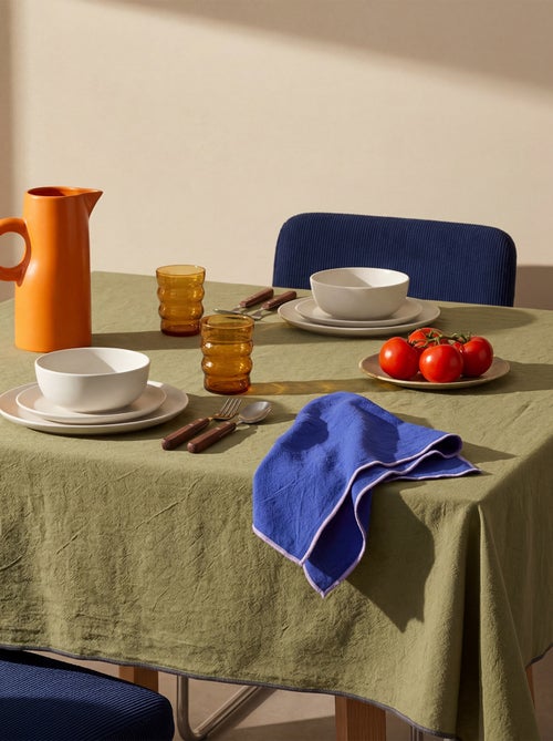 Nappe unie 150 x 200 cm en coton - Kiabi Home - Kiabi Nappe unie 150 x 200 cm en coton - Kiabi Home - Kiabi